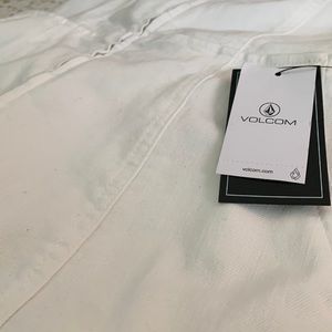 Volcom Sassy White Jean Romper